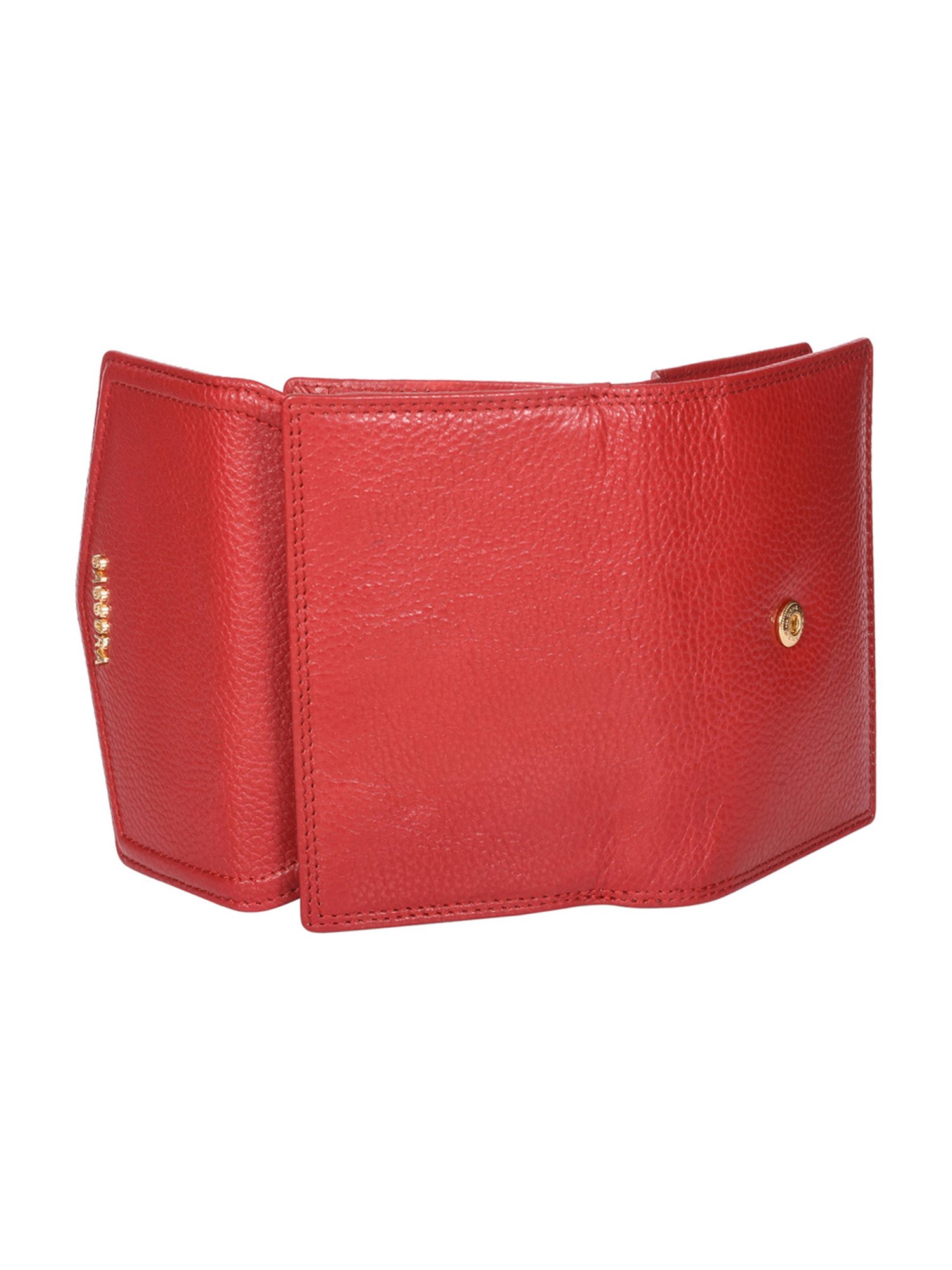 Sassora Lyla Red Small Leather Wallet for Women