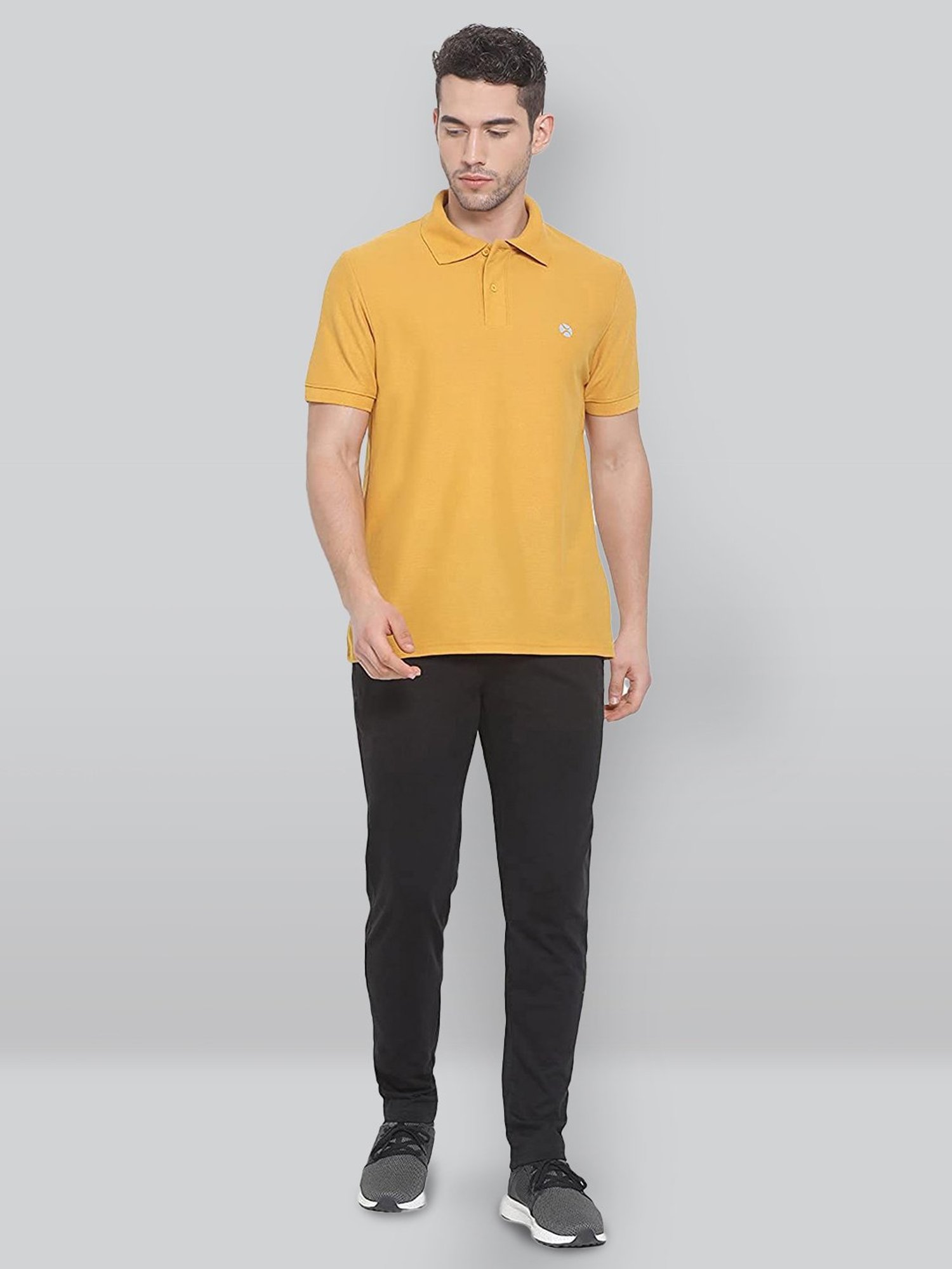 Lux Nitro Mustard Regular Fit Polo T-Shirt