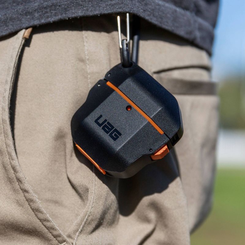 Urban Armor Gear (UAG) Apple Airpods (1st/2nd Gen) Hardcase Case - Black/Orange