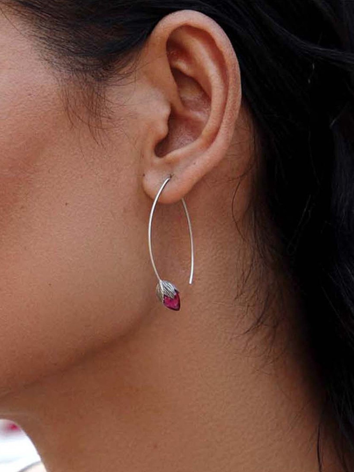 Shaya 92.5 Sterling Silver Rise Above Hate Earrings