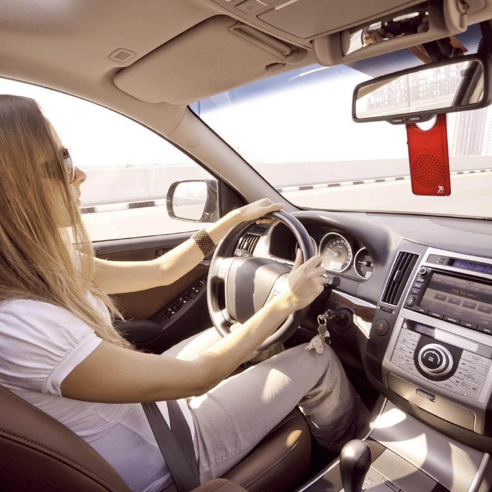 Xit Water-Resistent Bluetooth Speaker with Built-in Microphone Red