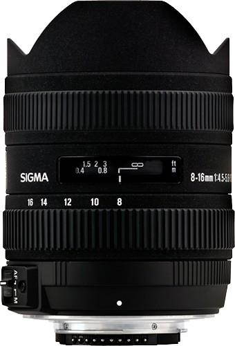 Sigma 8-16mm f/4.5-5.6 DC HSM FLD AF Ultra Wide Zoom Lens for APS-C sized Sony Digital DSLR Camera
