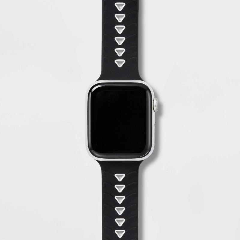 Silicone Apple Watch Band 42/44mm Black/Gray - All in Motion™