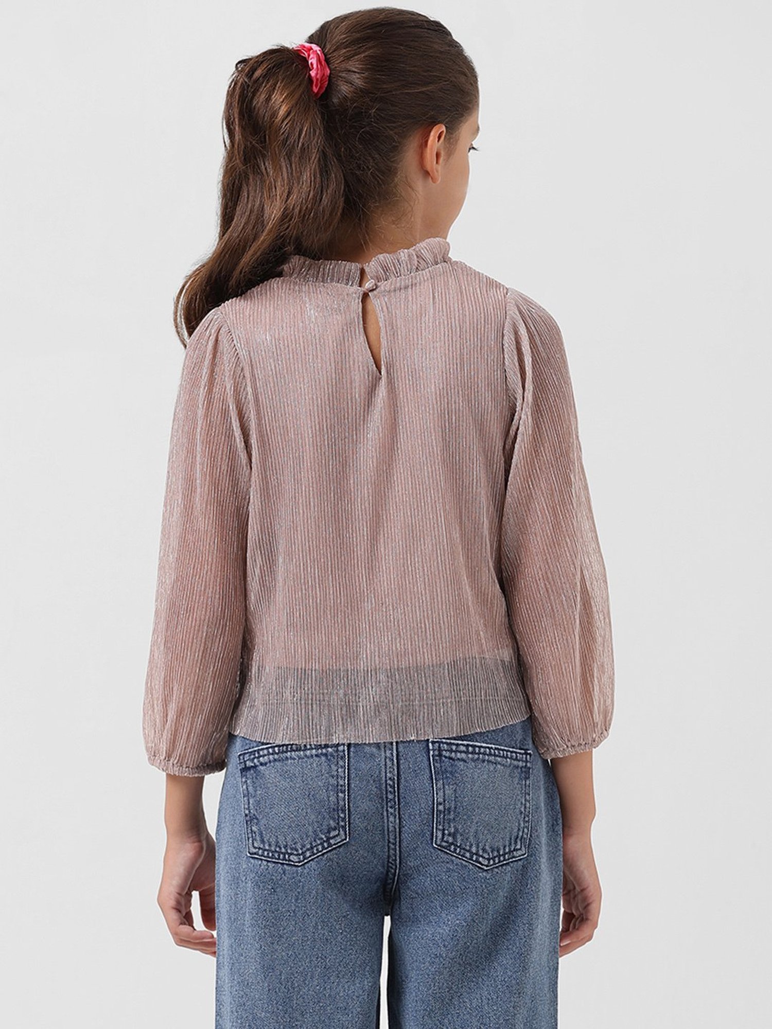 Tiny Girl Kids Pink Solid Top