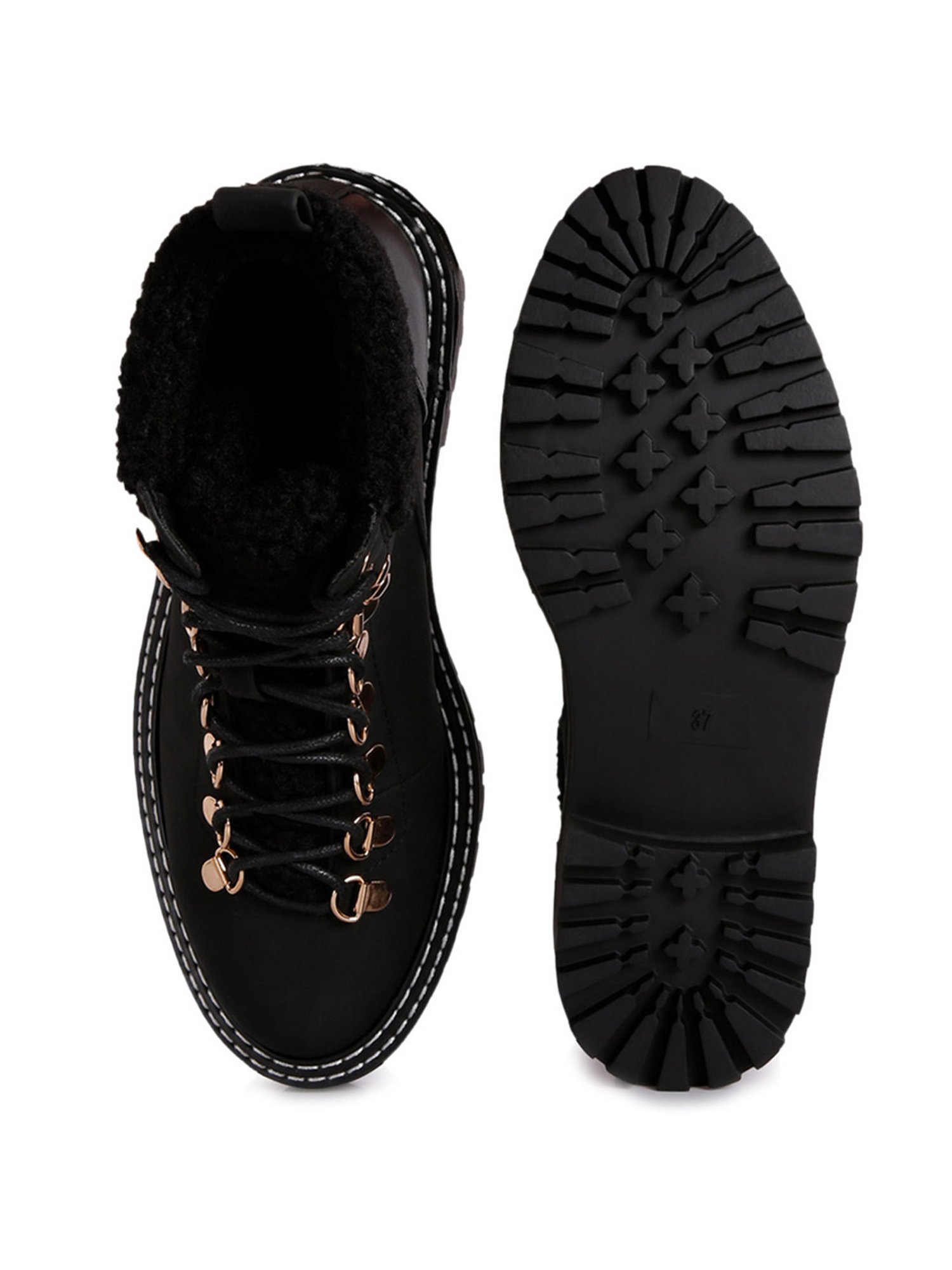 London Rag Women's Black Snow Boots