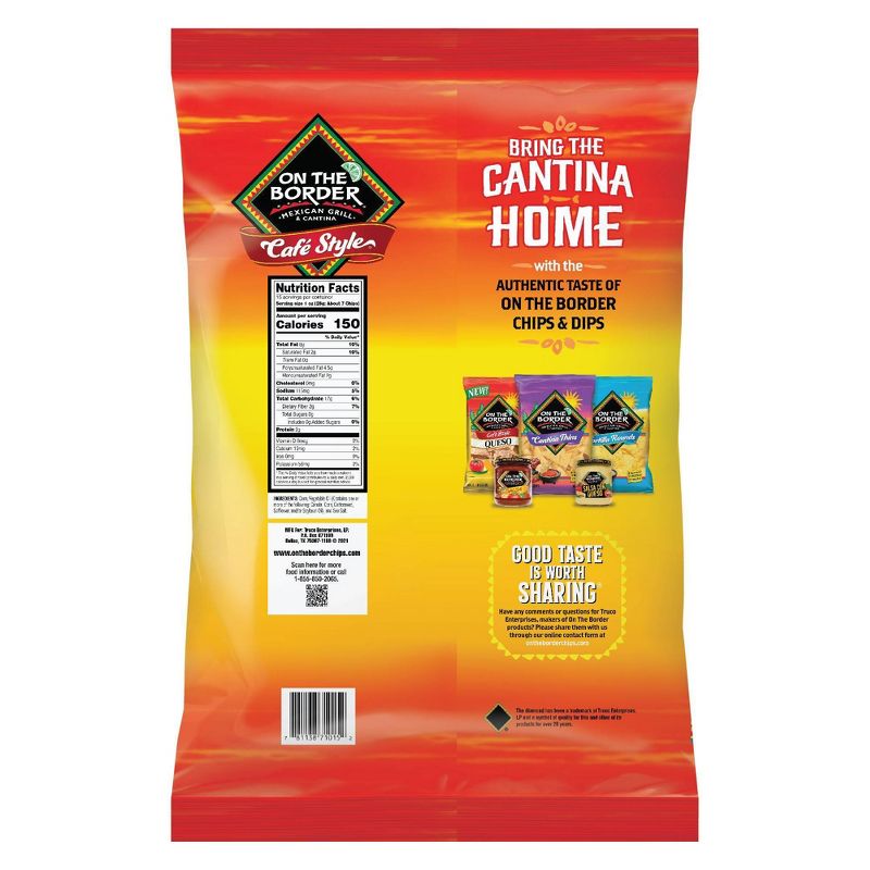 On The Border Café Style Tortilla Chips - 15oz