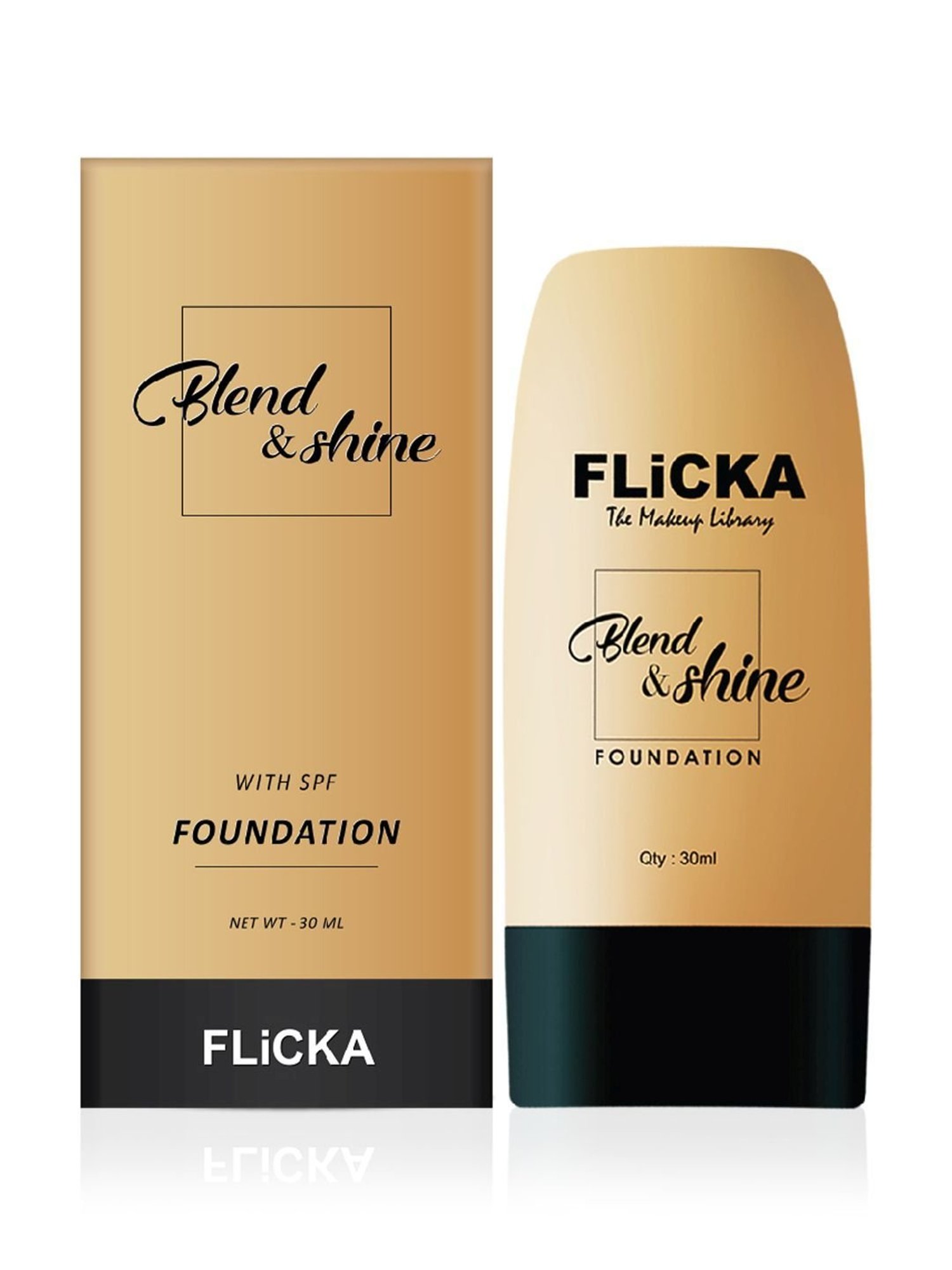 FLiCKA Blend & Shine Foundation with SPF 05 Coffee - 30 ml