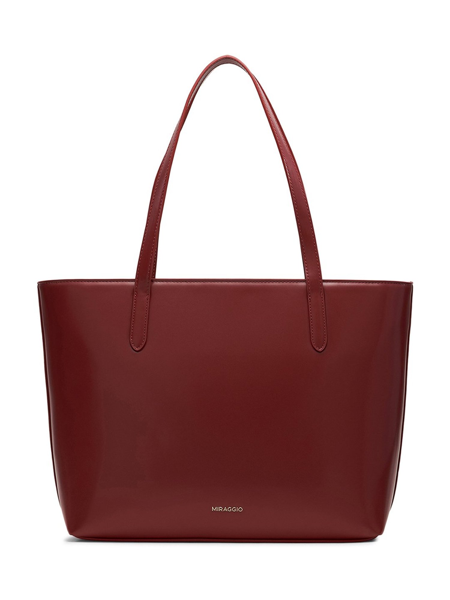 Miraggio Kate Maroon Large Tote Handbag