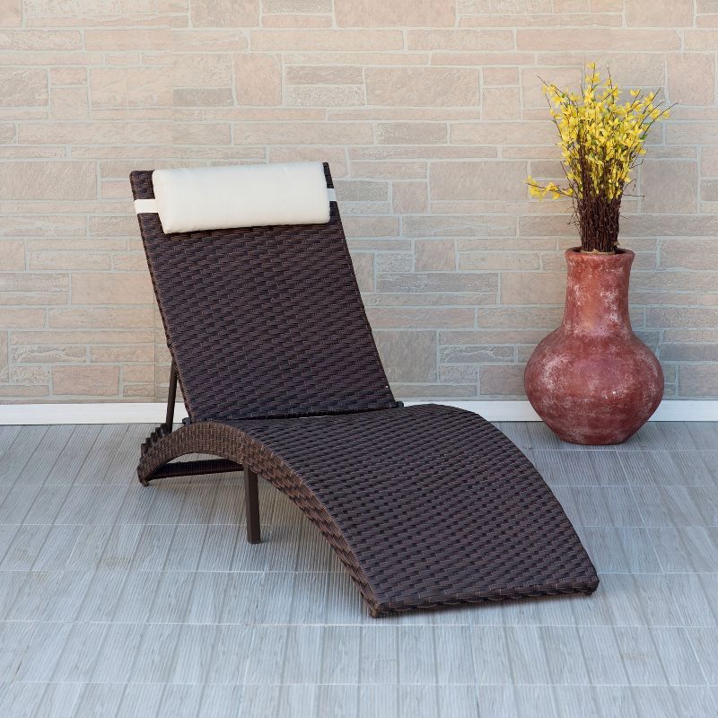 Queen Wicker Lounger Brown - Amazonia