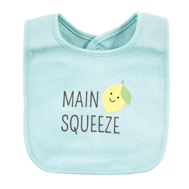 Hudson Baby Unisex Baby Cotton Terry Drooler Bibs with Fiber Filling, Neutral Woodland, One Size