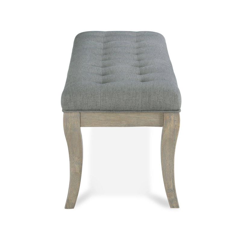 Adina Rectangular Tufted Bench Taupe - Dorel Living
