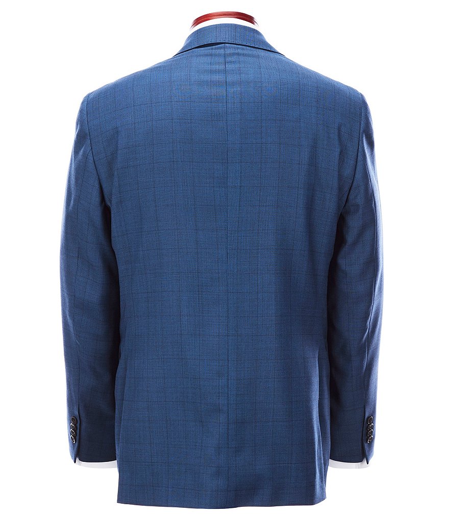 Cremieux Modern Fit Large Blue Plaid Wool Suit