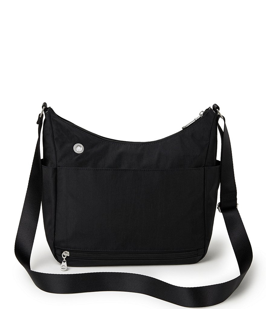 Baggallini International Collection Bristol RFID Nylon Crossbody Hobo Bag