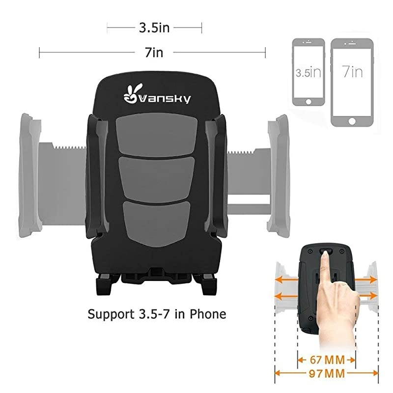 Phone Car Holder  3in1 Universal Cell Phone Holder Car Air Vent Holder Dashboard Mount Windshield Mount for iPhone 12 11 X XR 77 Plus Samsung Galaxy S9 LG Sony and More