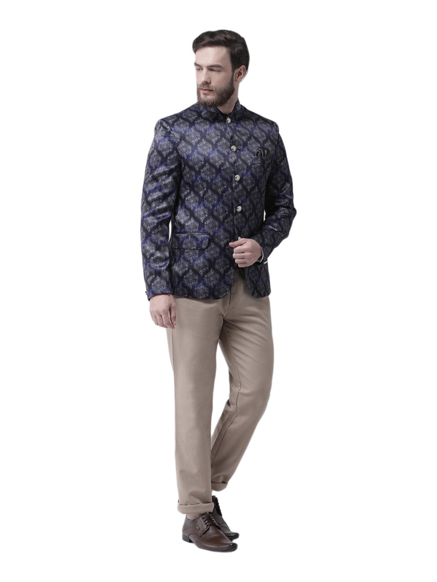 Hang Up Multicolor Regular Fit Printed Blazer