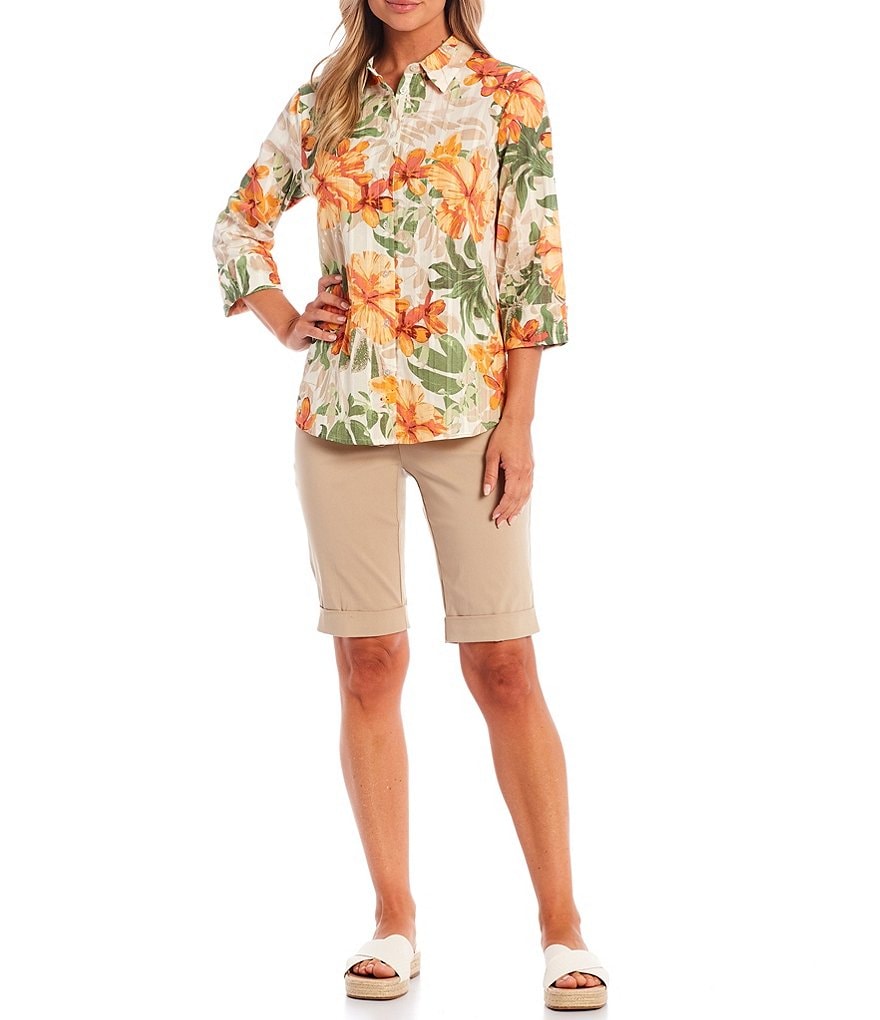 Westbound Petite Size the PARK AVE fit Indigo Skimmer Shorts