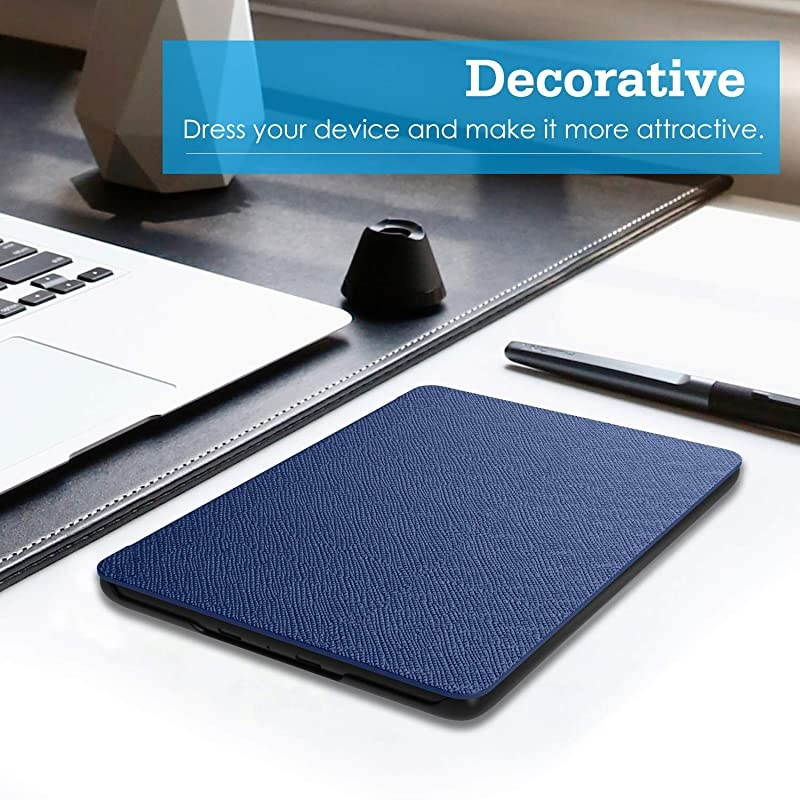 Case Compatible with All-New Kindle 10th Generation 2019 Releases, Light Thin Shell Tablet Screen Protector Smart Cover and Case with Auto Sleep/Wake for E-Reader 2019 &ndash; Indigo