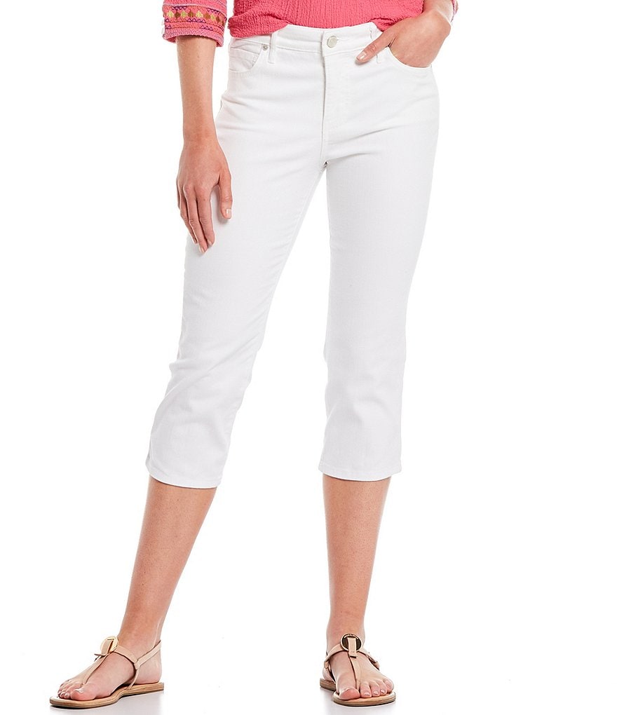 Code Bleu Petite Size Classic Straight Leg Capri Jeans