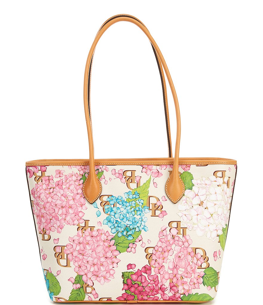 Dooney & Bourke Signature Hydrangea Monogram Collection Floral Tote Bag