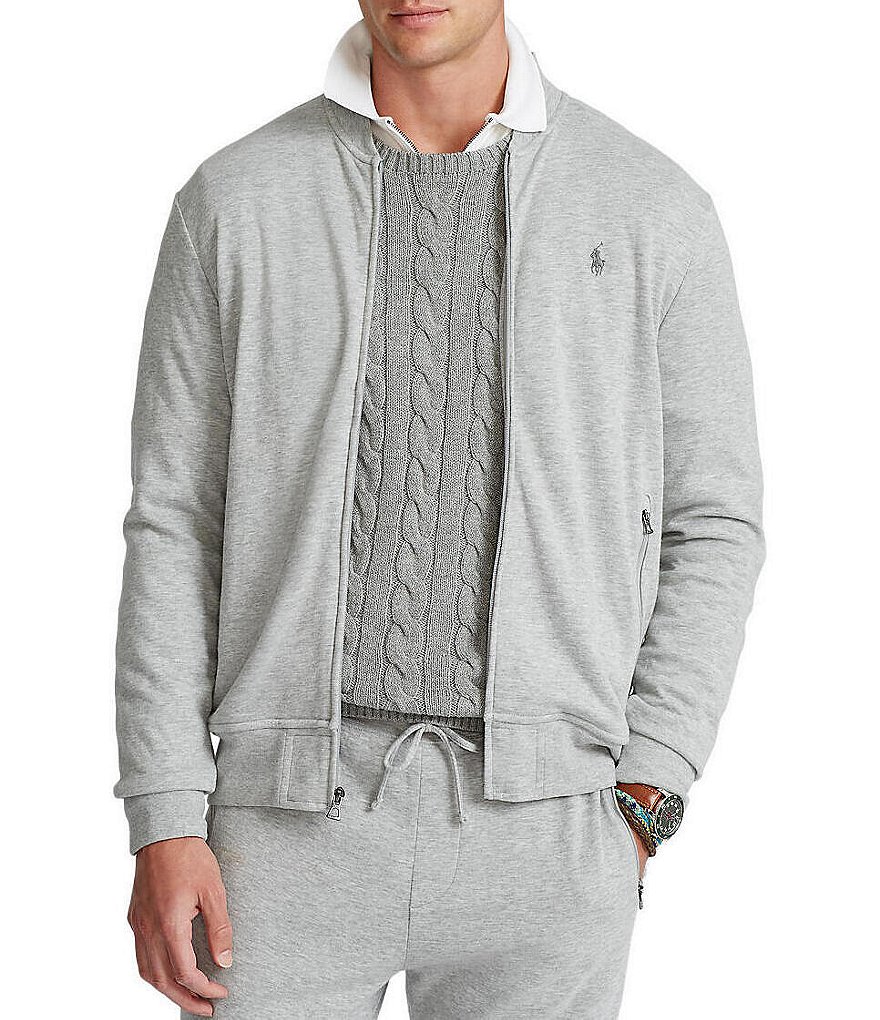 Polo Ralph Lauren Luxury Jersey Full-Zip Baseball Jacket