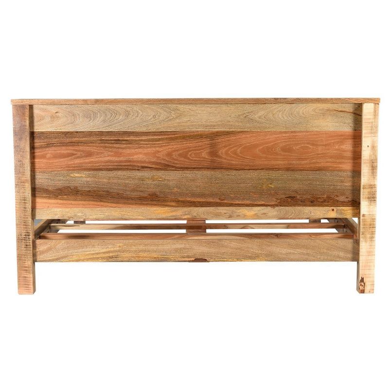 Agra Solid Wood Bed - Queen - Brown - Timbergirl