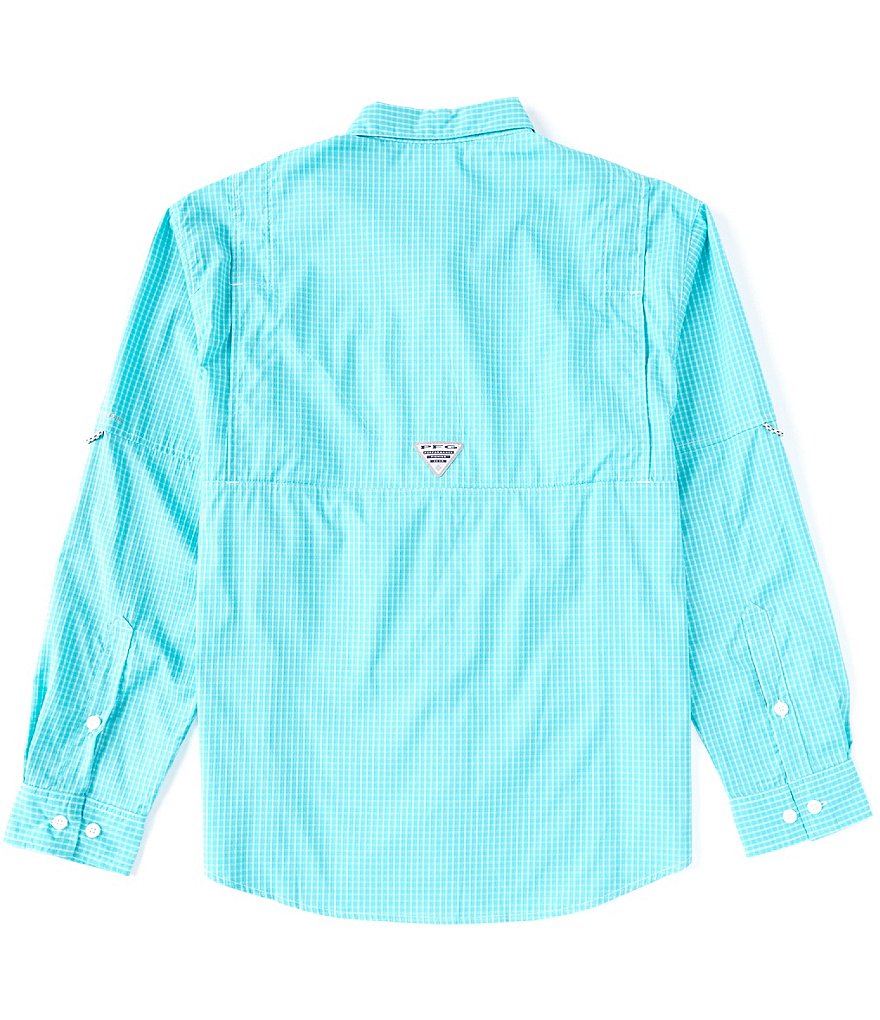 Columbia PFG Super Tamiami Gingham Roll-up Sleeve Woven Shirt