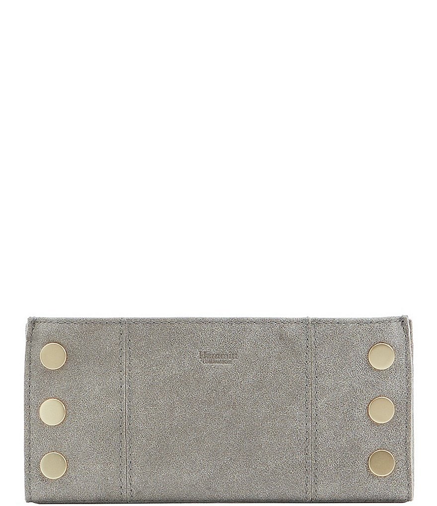 Hammitt 110 North Suede Brushed Leather Slim Wallet