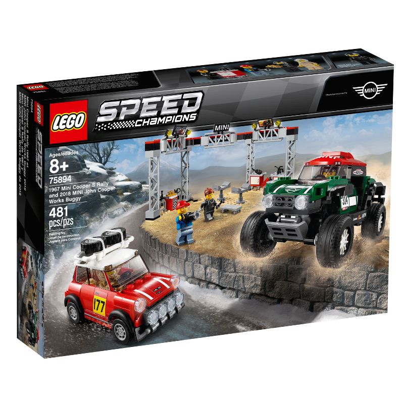 LEGO Speed Champions 1967 Mini Cooper S Rally and 2018 MINI John Cooper Works Buggy 75894