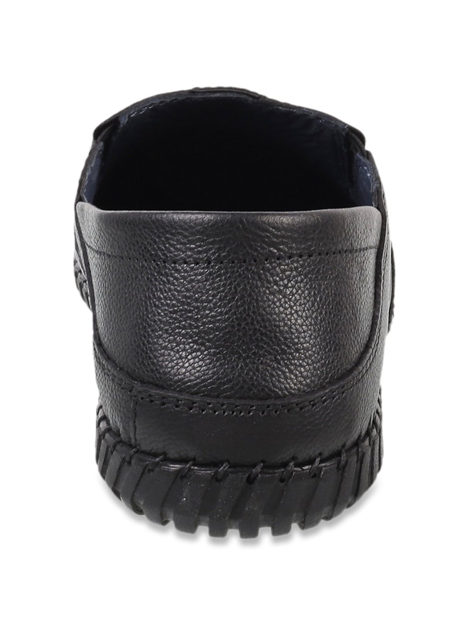 Mochi Men's Black Casual Slip-Ons