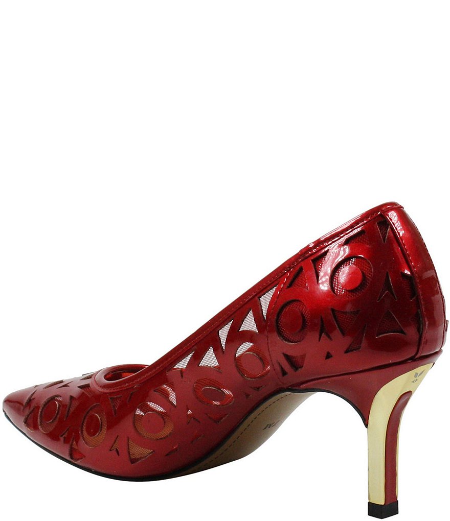J. Renee Jameena Patent Laser Cut Pumps