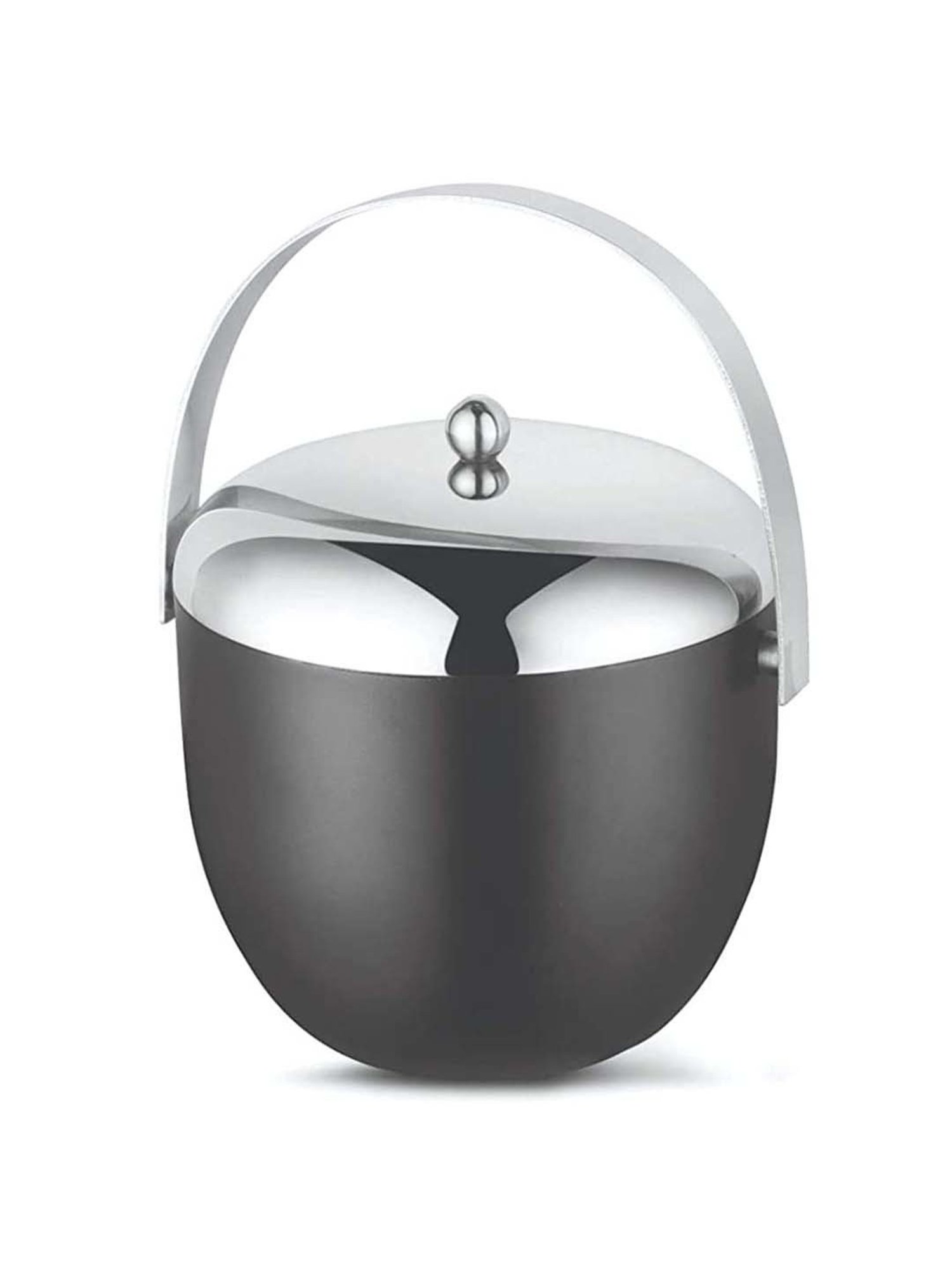 FnS Silver Stainless Steel Ice Bucket (1.25 L)