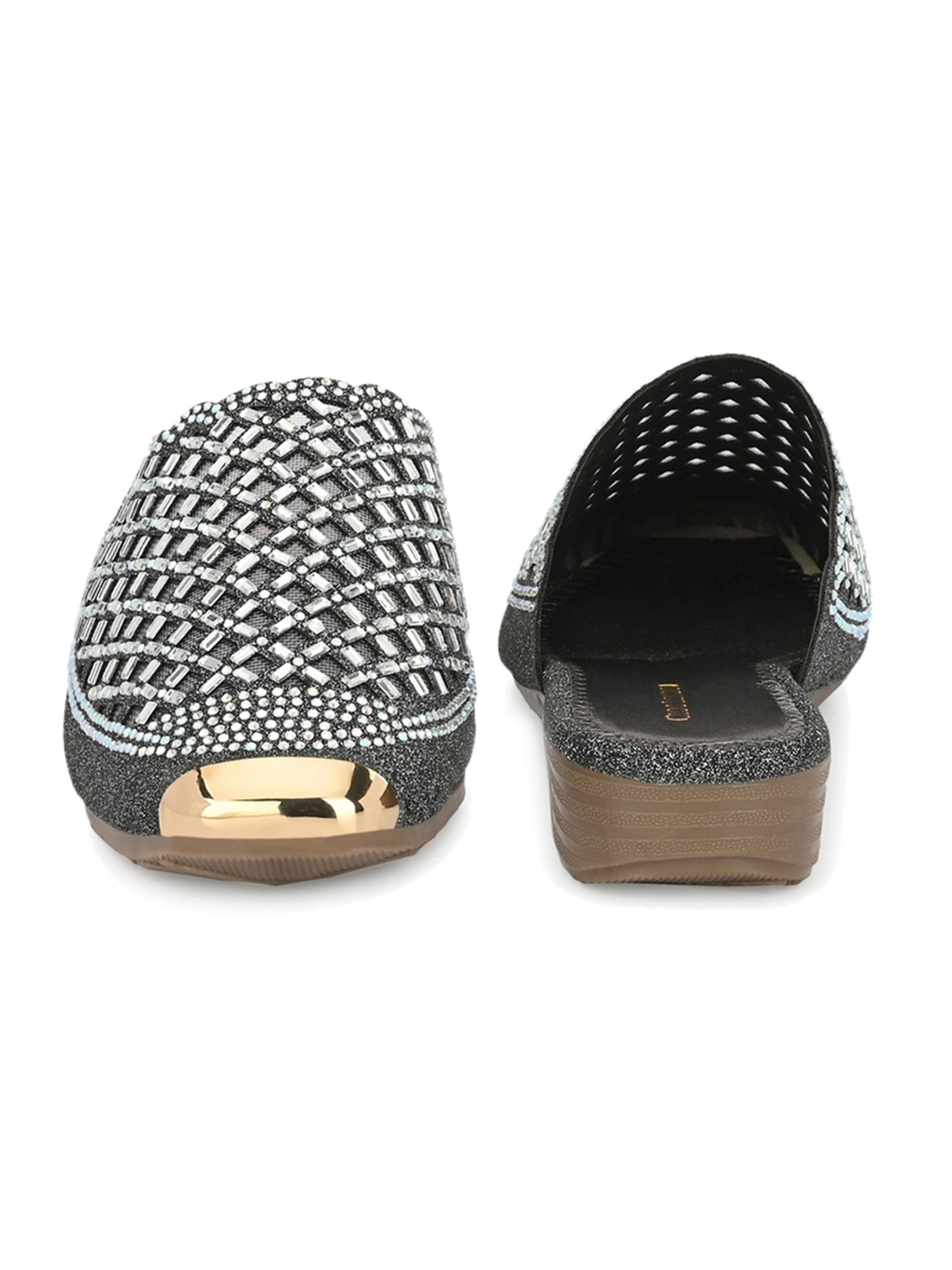 Clog London Women's Grey Mule Shoes