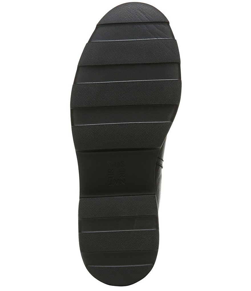 Naturalizer Joelle Waterproof Leather Lug Sole Block Heel Booties