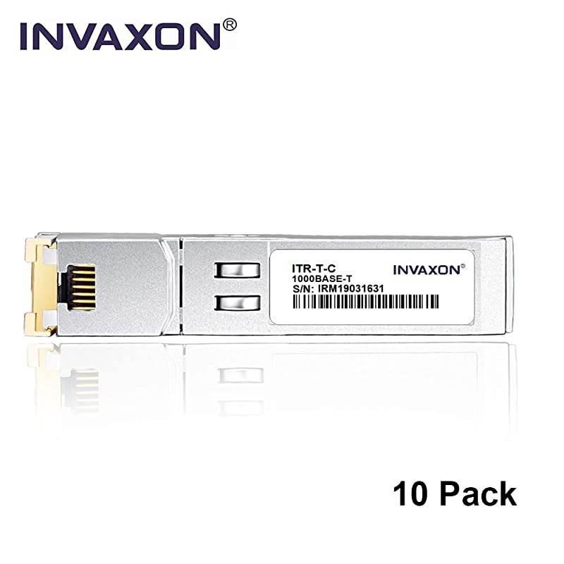10Pack 100% Compatible for Cisco GLC-T/GLC-TE SFP RJ45 1000BASE-T Module Transceiver Copper SFP TRANSCEIVER Module up to 100m