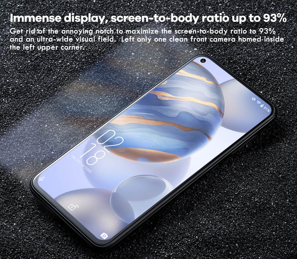 Mobile Phones,OUKITEL C21 6.4 Inches FHD+ SIM Free Unlocked Android 10.0 Dual SIM Smartphone 4g,4GB RAM+64GB ROM Helio P60 4000mAh Big Battery Four Cameras 20MP Front Camera Mobile Phone