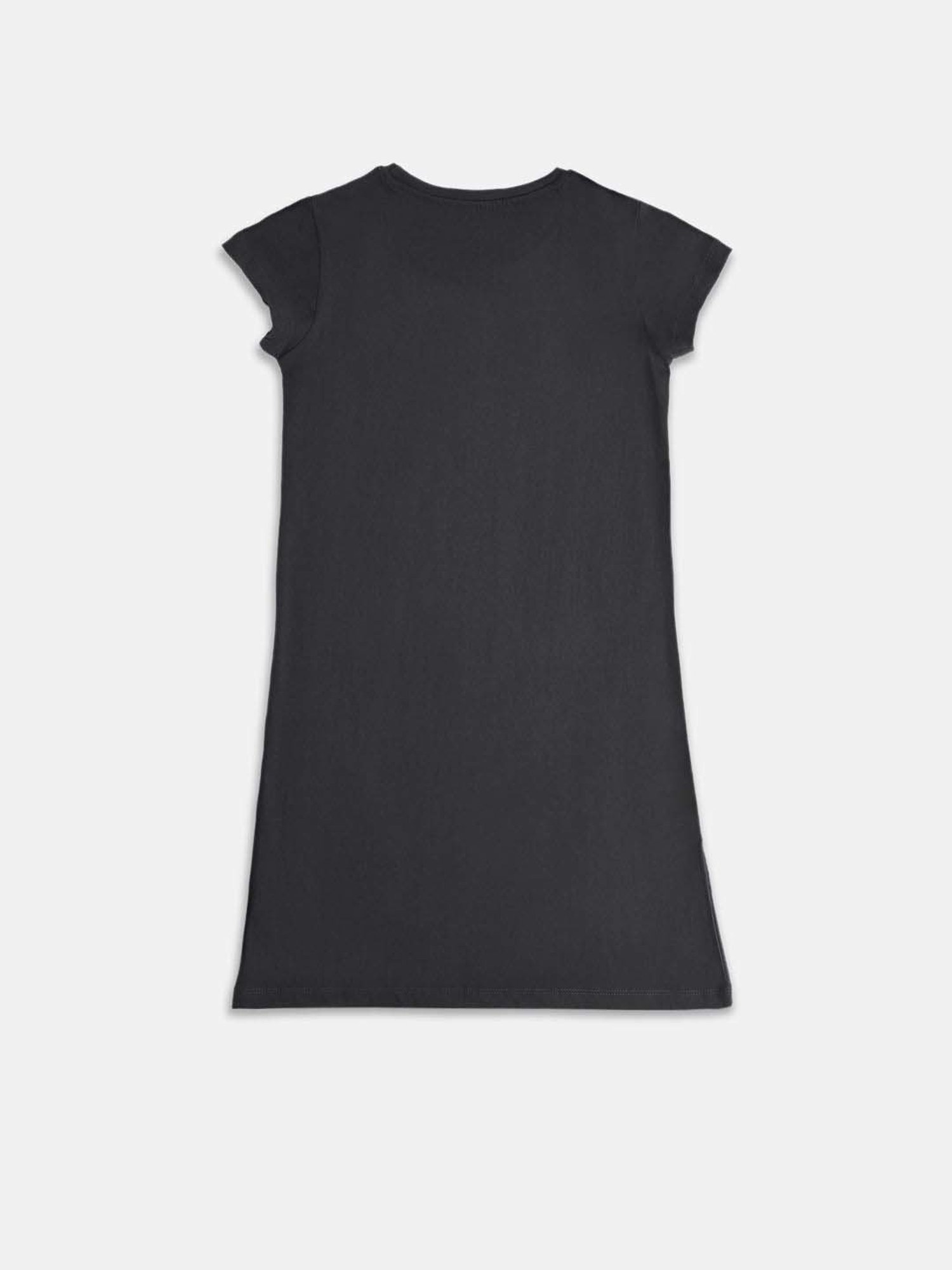 Pantaloons Junior Girls Navy & White Cotton Printed Disney Nighty