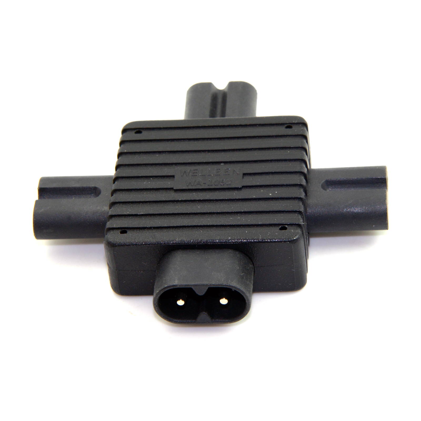 Cablecc IEC 320 Figure 8 C8 Male to 3X Female C7 Splitter Power Adapter for Power Supply 1 in 3 out