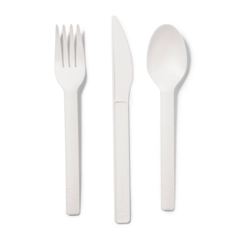 Cutlery Combo Disposable Tableware - 24ct - Everspring™