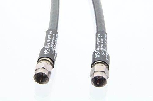 rg11 usa made coax cable with f digital video/audio connectors | high definition rg11 video hd and scanner and rx and discone antenna coaxial cable 5 ft