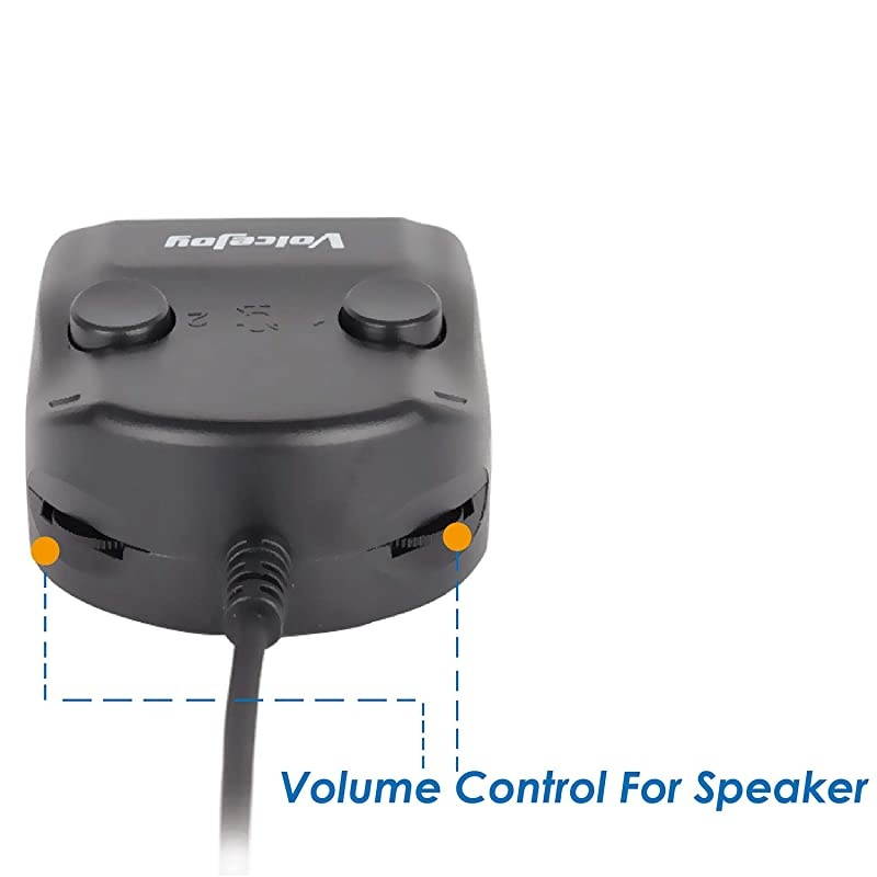 Adapter Splitter: RJ9 Training Switch Adapter for RJ9/RJ10/RJ22 Connections with Two Mute Buttons and Two Volume Adjusters