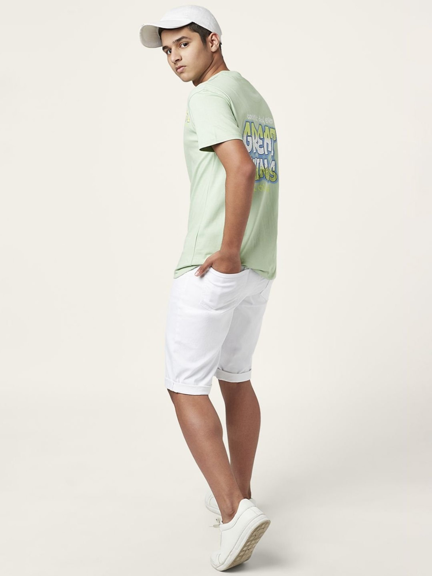 Coolsters by Pantaloons Kids Green Cotton Printed T-Shirt