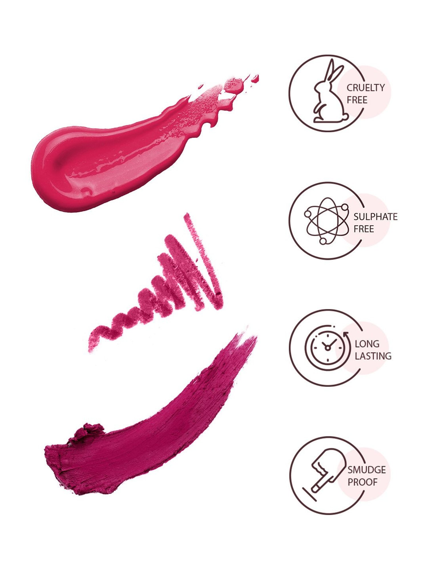 StarStruck By Sunny Leone Lip Gloss+Liner Lip Kit Wine - Pack of 2