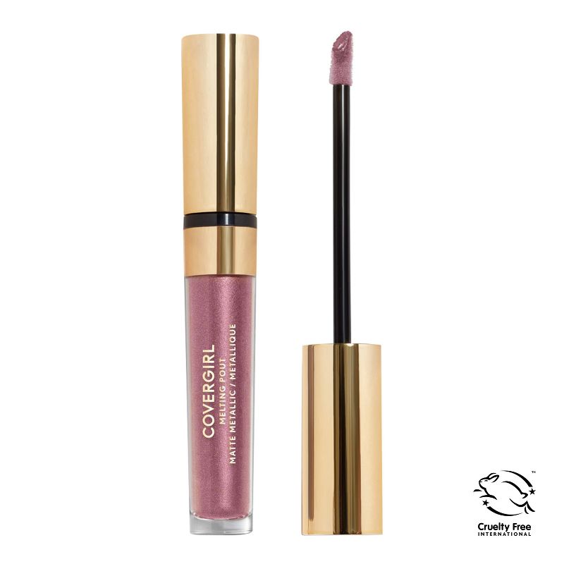 COVERGIRL Melting Pout Matte Metallic Lipstick - Pristine Queen - 0.44oz