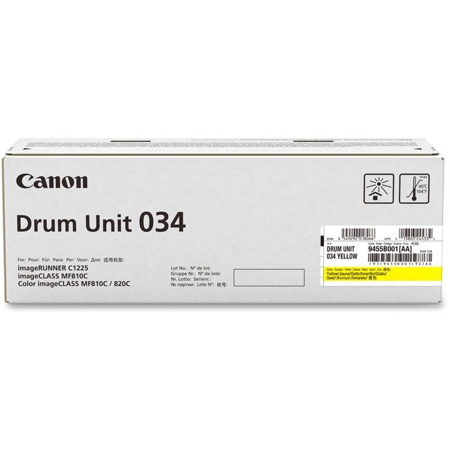 CANON USA 9457B001 CANON DRUM UNIT 034 CYAN - FOR IMAGECLASS MF820CDN AND MF810CDN - FULL YIELD 34,