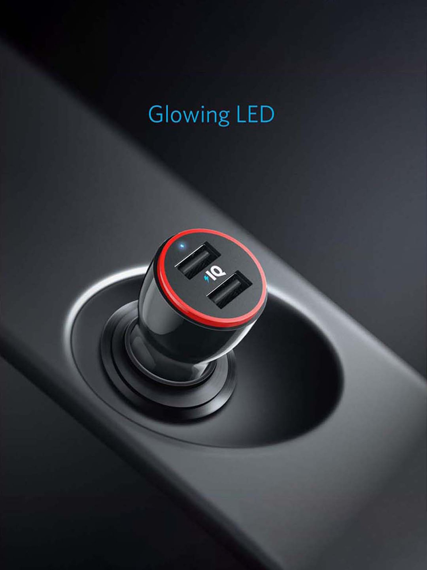 Anker PowerDrive 2 A2310011 4.8 Amp 24W Dual Port Car Charger (Black)