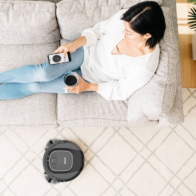 bObsweep PetHair Vision Wi-Fi Connected Robot Vacuum Cleaner and Mop - Steel
