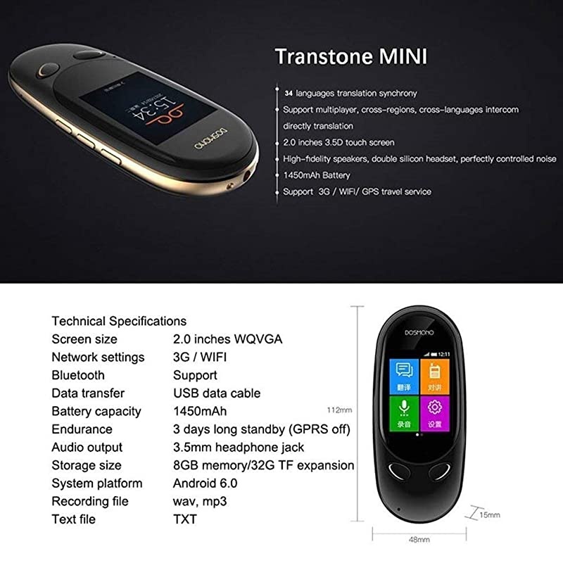 Multiple Languages Translator Portable Smart Two-Way Real Time Multi-Language Voice Translator for Learning Travel Meeting