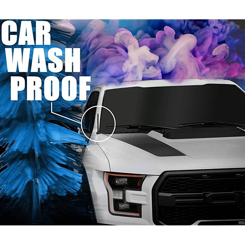 The Original 6 3/4 Inch is Compatible with GMC Sierra 1500 (2006-2021) - Car Wash Proof Short Rubber Antenna - Internal Copper Coil - Premium Reception - German Engineered
