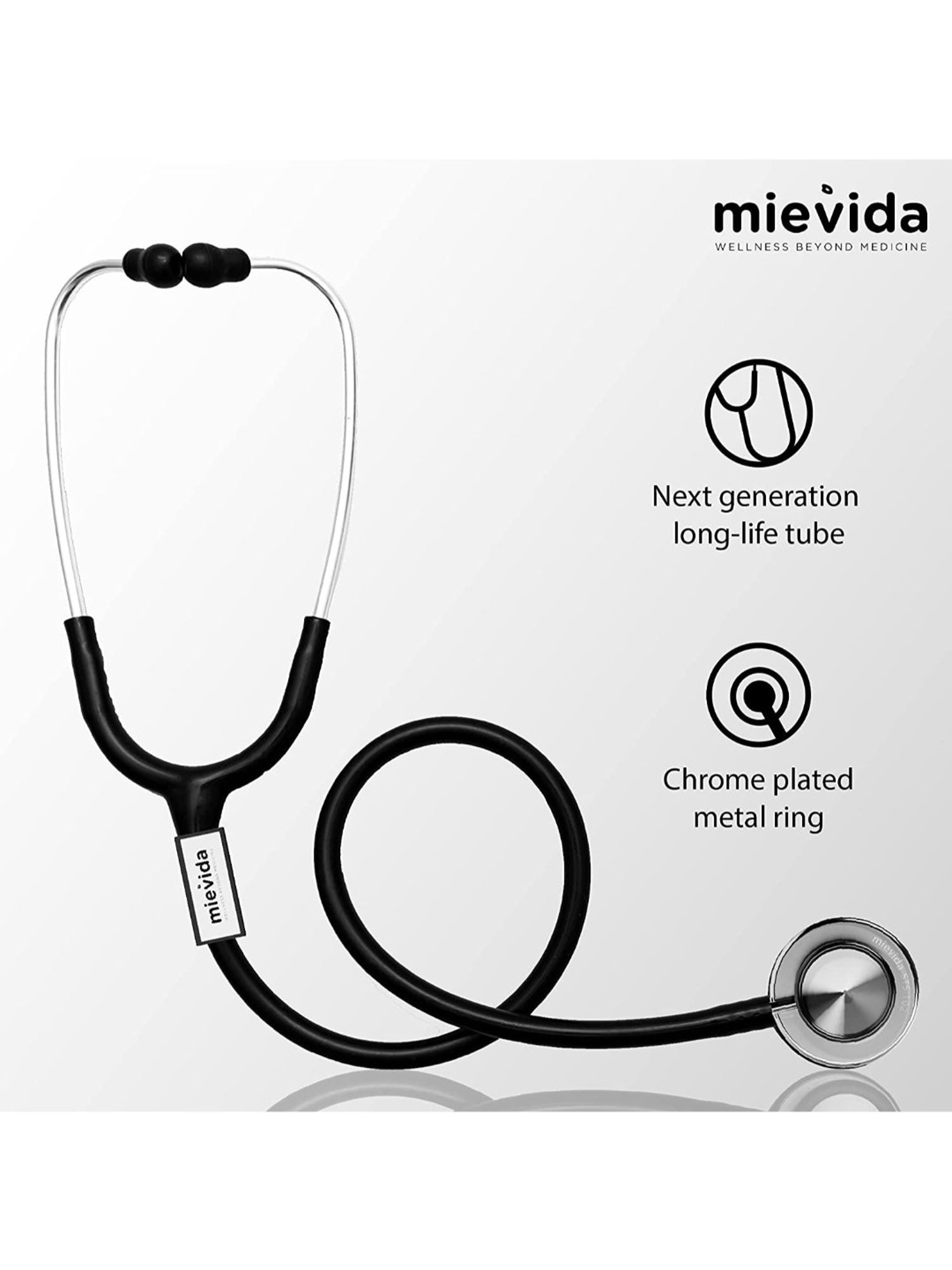 Mievida STS 102 Cardiology Stethoscope (Black)