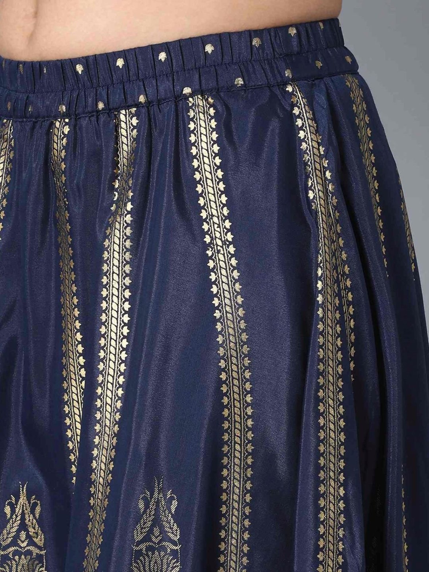 Elleven Navy Printed Skirt